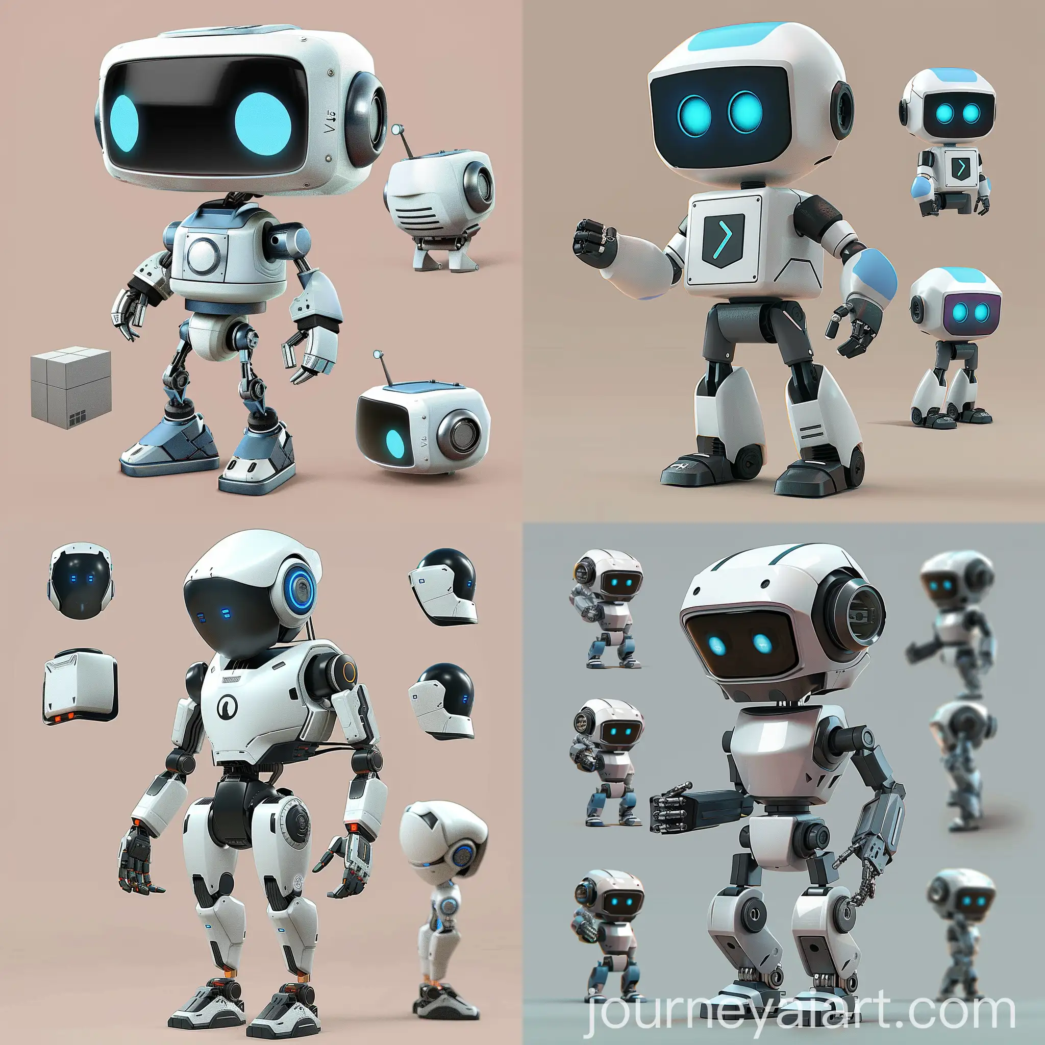 Robot-in-Various-Poses-for-Logistics-Website
