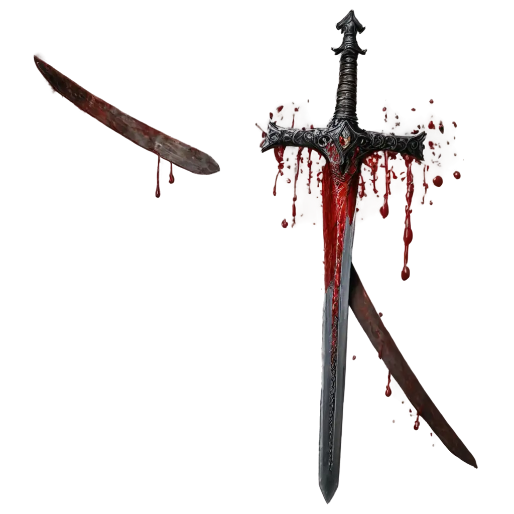 Sword-Blood-PNG-HighQuality-HorrorThemed-Image-for-Design-and-Digital-Use