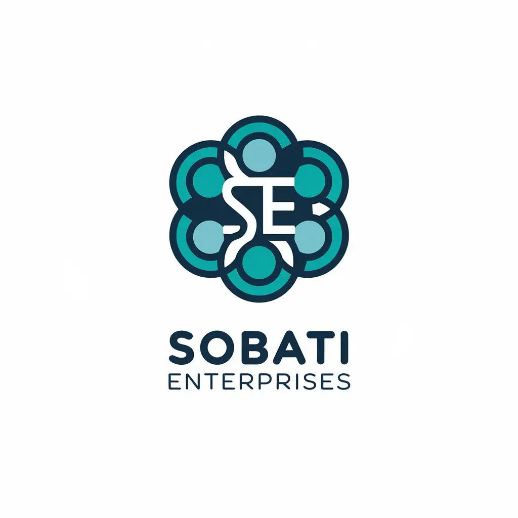 LOGO Design for Sobati Enterprises SE Monogram for Medical and Dental Industry with Clear Background