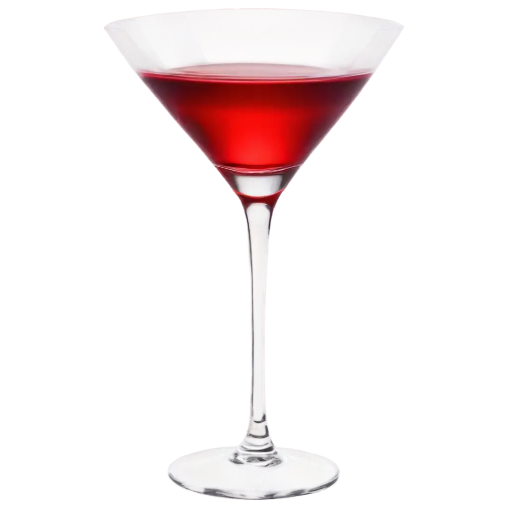 HighQuality-PNG-Cocktail-Glass-with-Red-and-Blue-Lighting-on-Red-Background