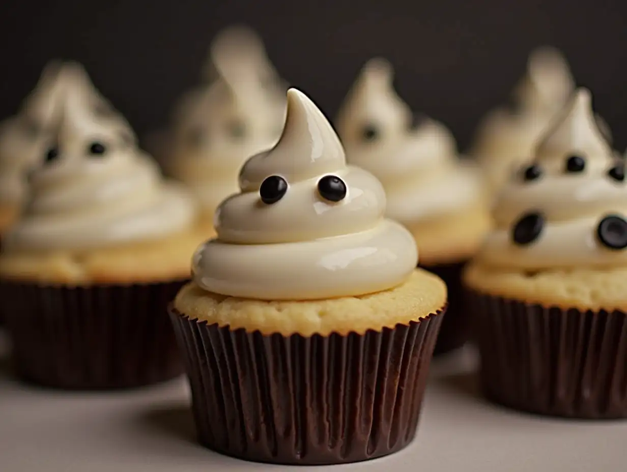 Spooky-Halloween-Cupcakes-Ghosts-and-PoopThemed-Treats