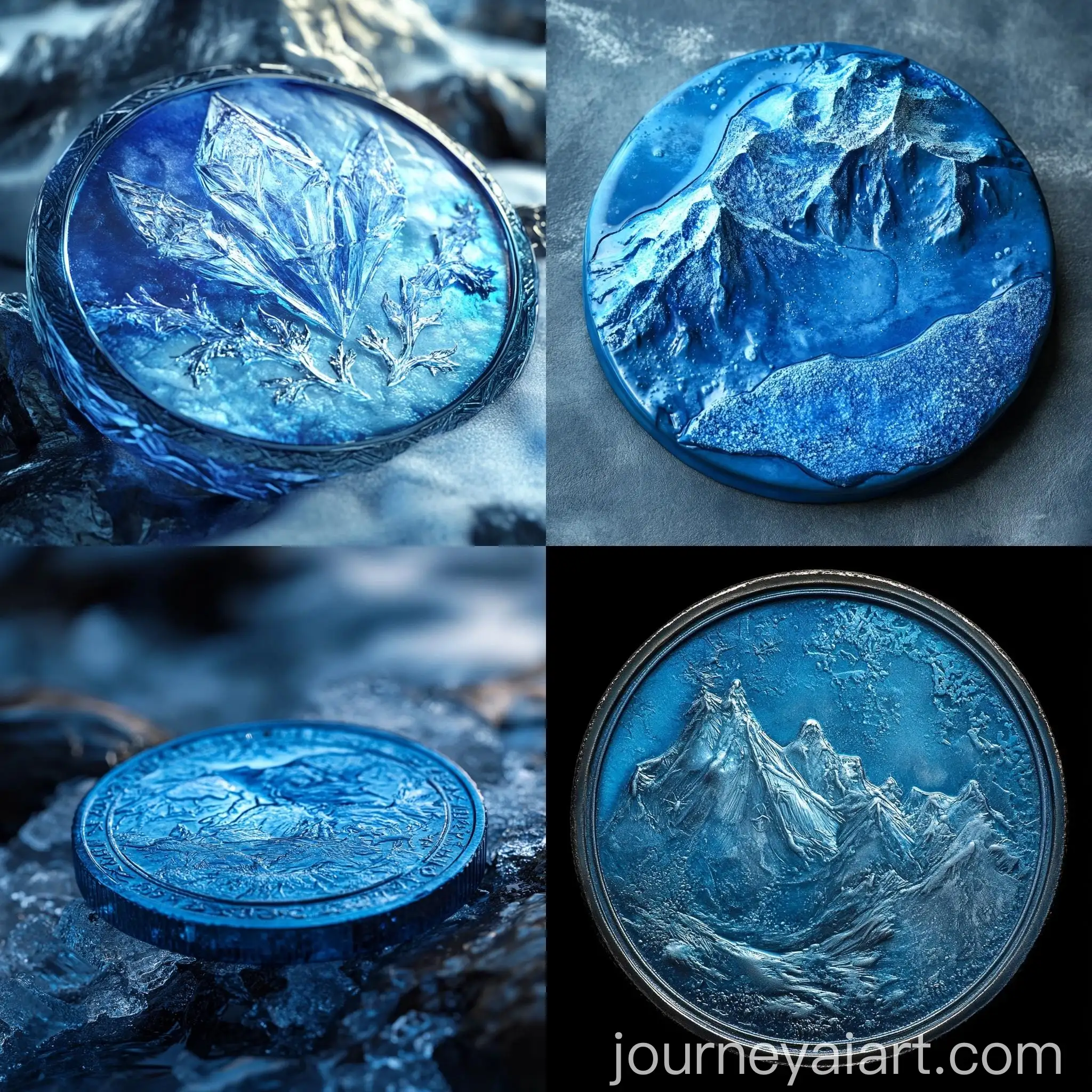 Arctic-Coin-in-Blue-Winter-Scene