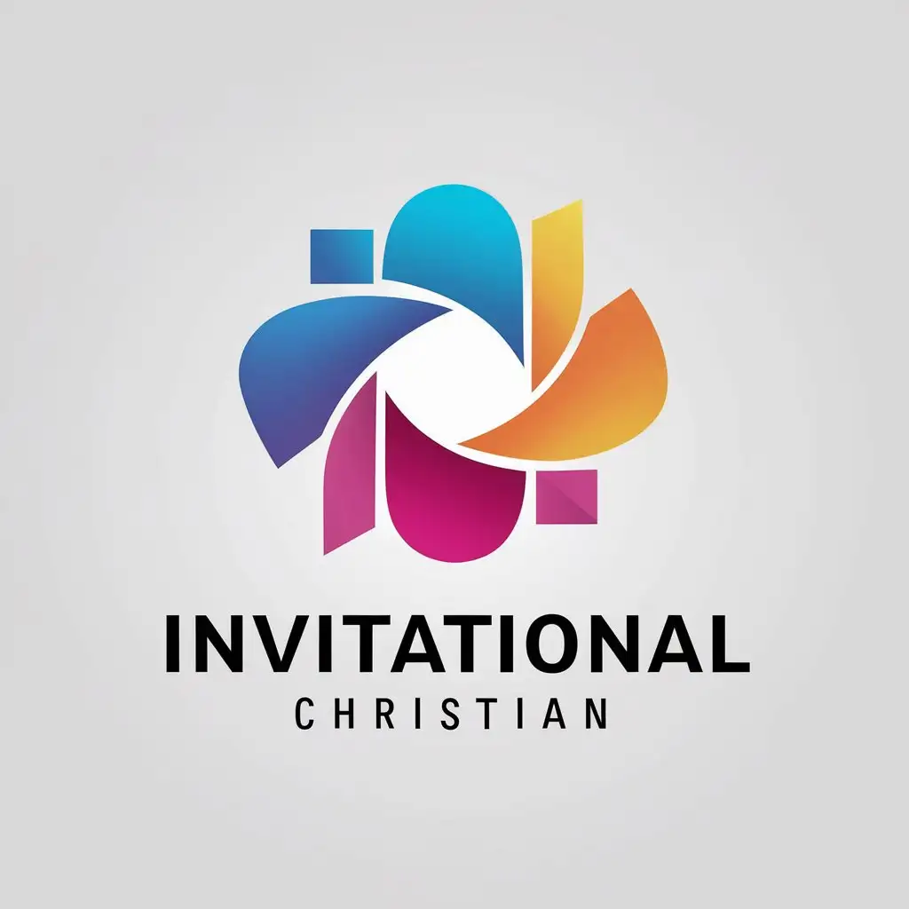 LOGO Design For Invitational Christian Abstract Shapes for a Contemporary Aesthetic