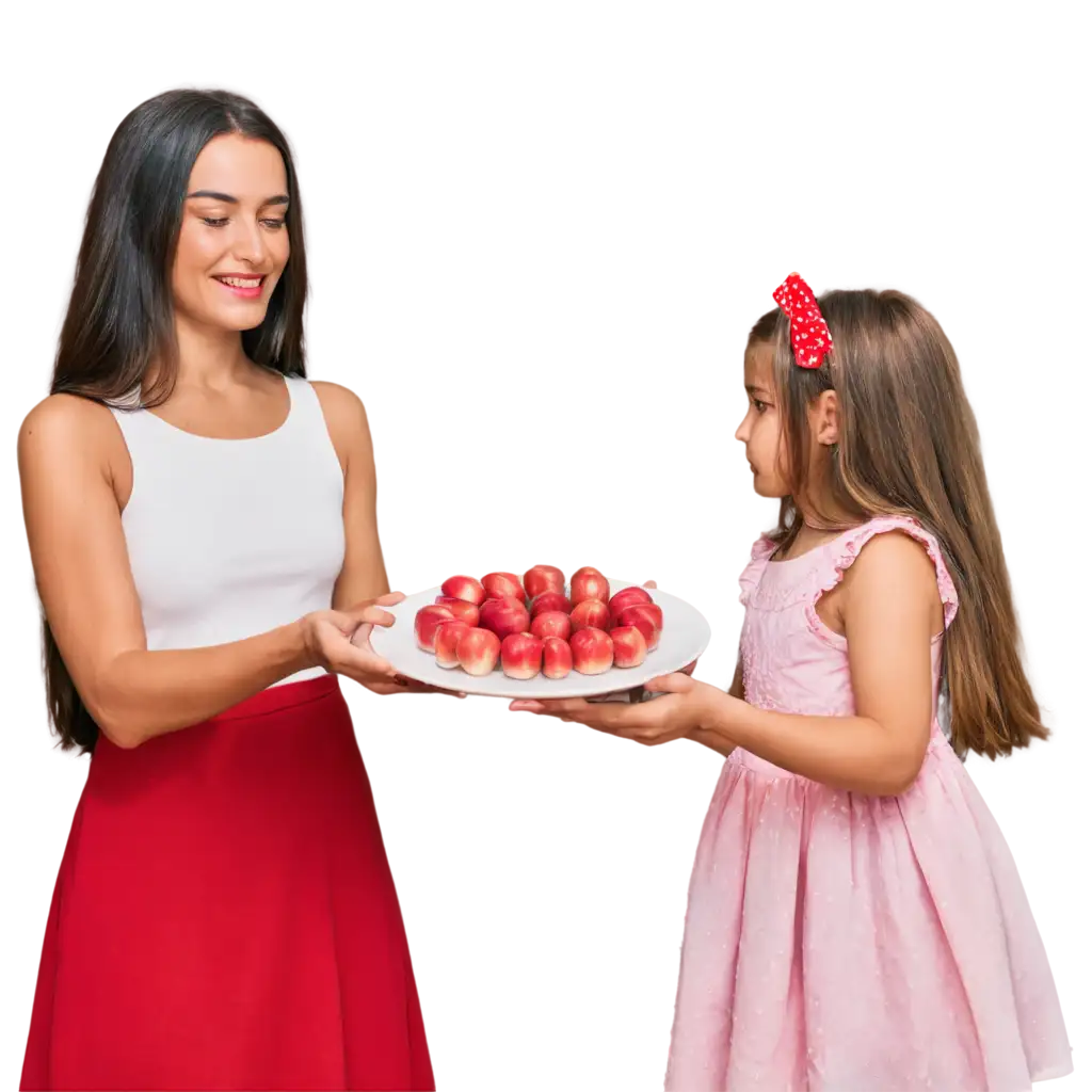 PNG-Image-Mother-and-Daughter-Arranging-Red-Apples-into-Plates