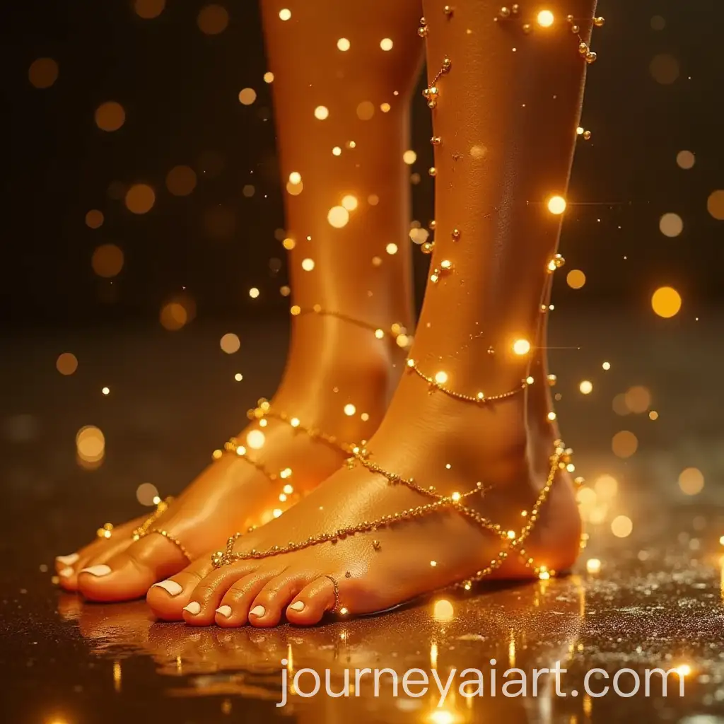 Sensual-Foot-Art-with-Gold-and-Honey-Detailing