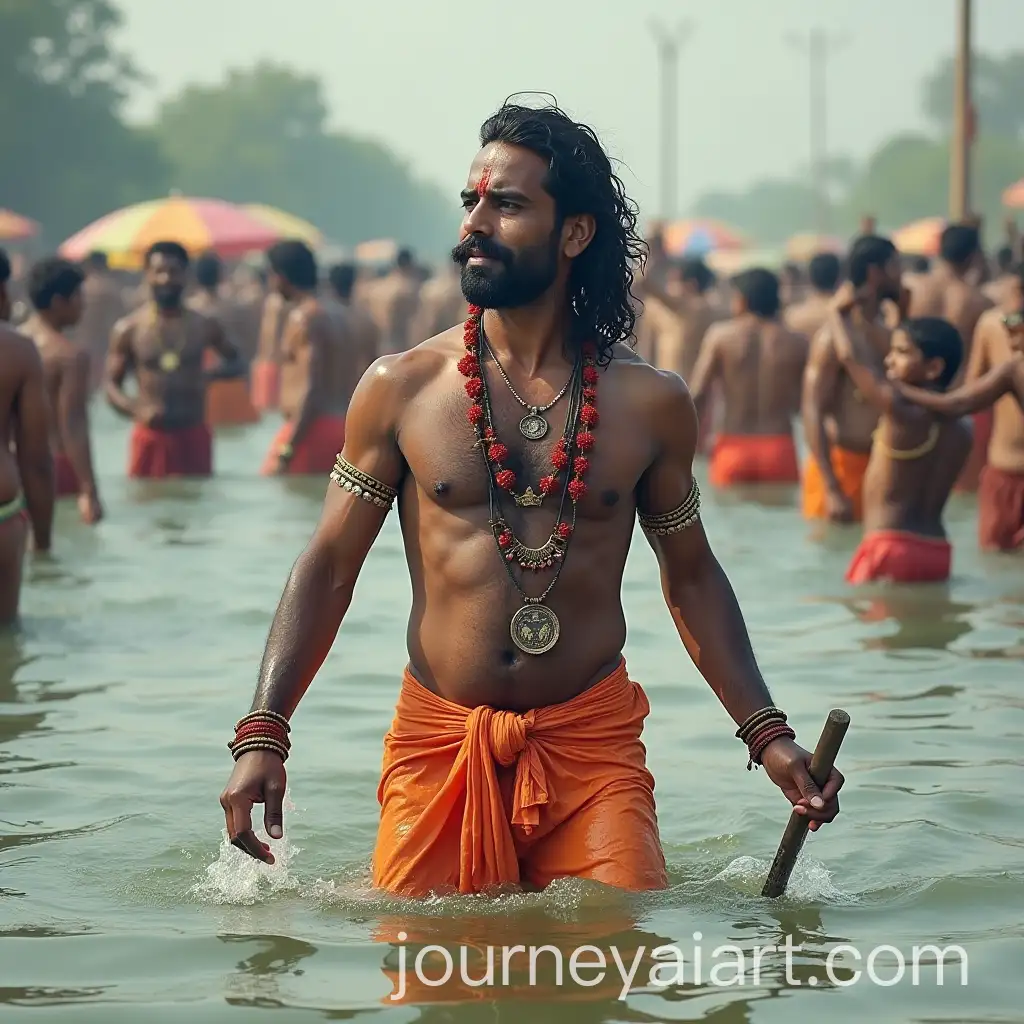 Hindu-Lord-Ram-Performing-River-Bathing-Ritual