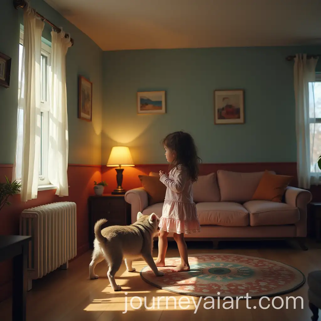 Young-Girl-Mia-Alone-at-Home-Exploring-Her-Space