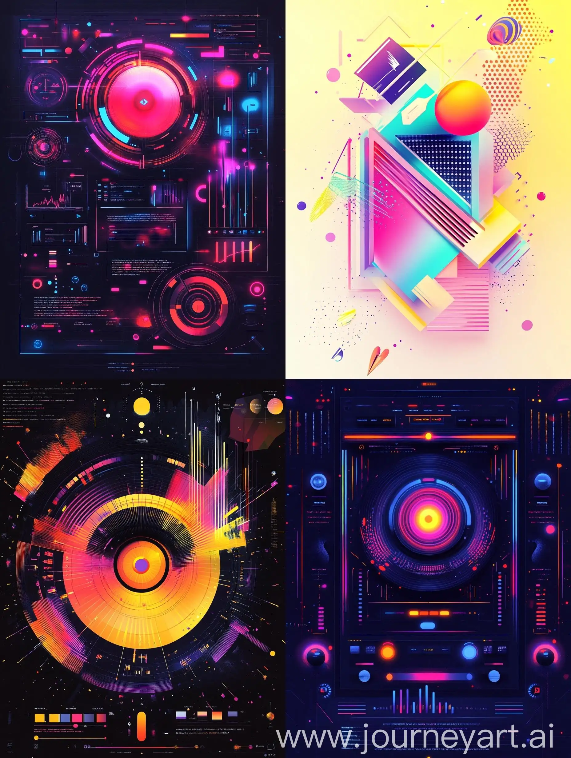 Dynamic-Music-Streaming-Service-Desktop-Interface-with-Bright-Colors-and-Geometric-Patterns