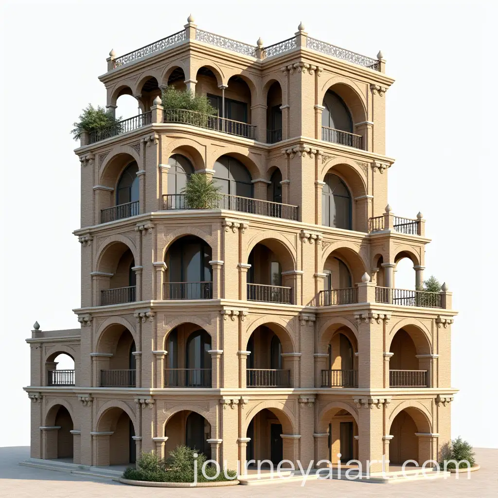 FiveStory-Building-Blending-Traditional-Iranian-Architecture-with-Modern-Design