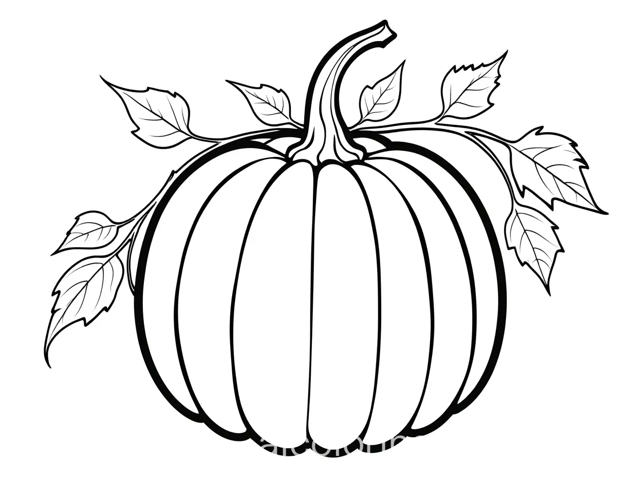 Pumpkin-with-Long-Ivy-Stem-Coloring-Page-for-Kids