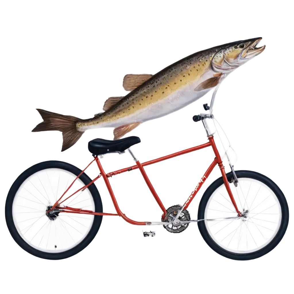 Trout on a bicycle