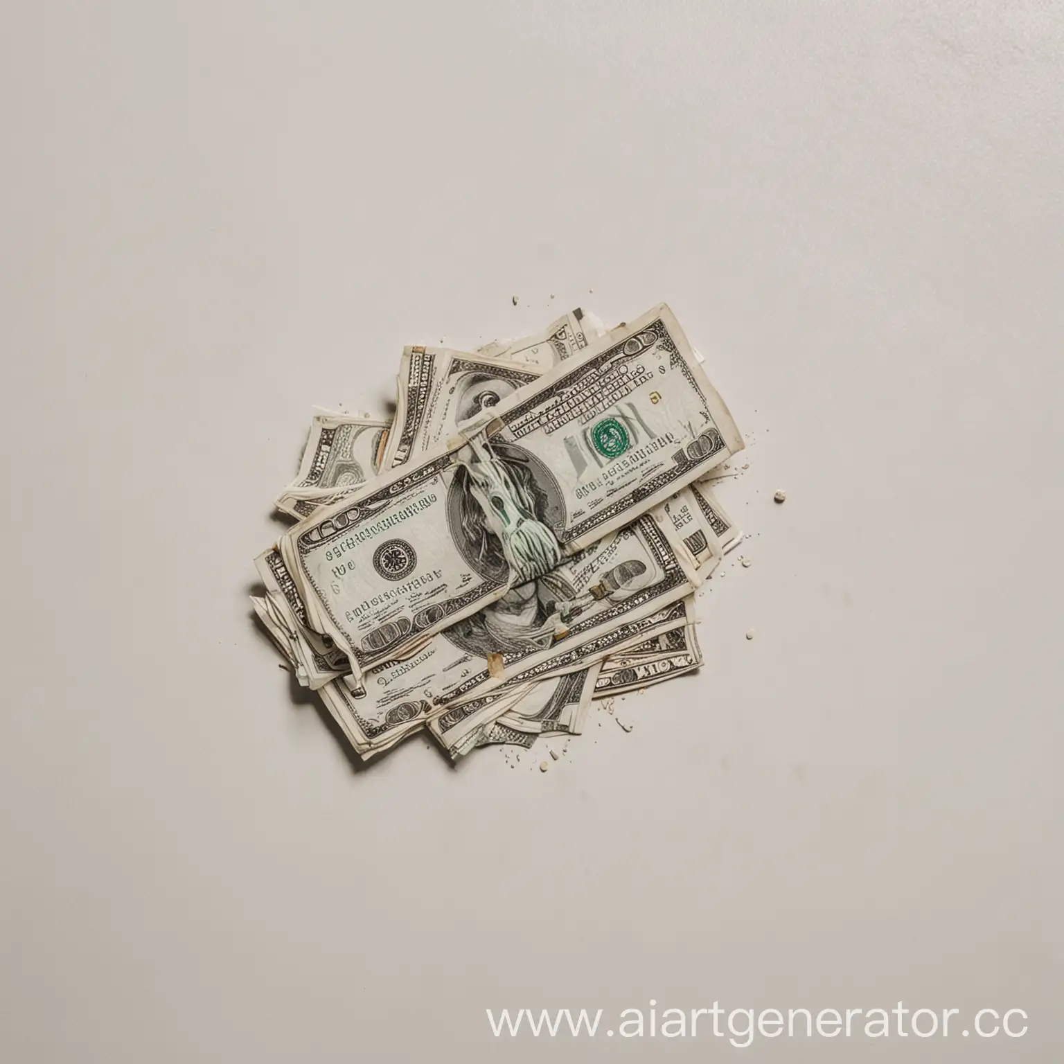 Scattered-Money-on-White-Floor