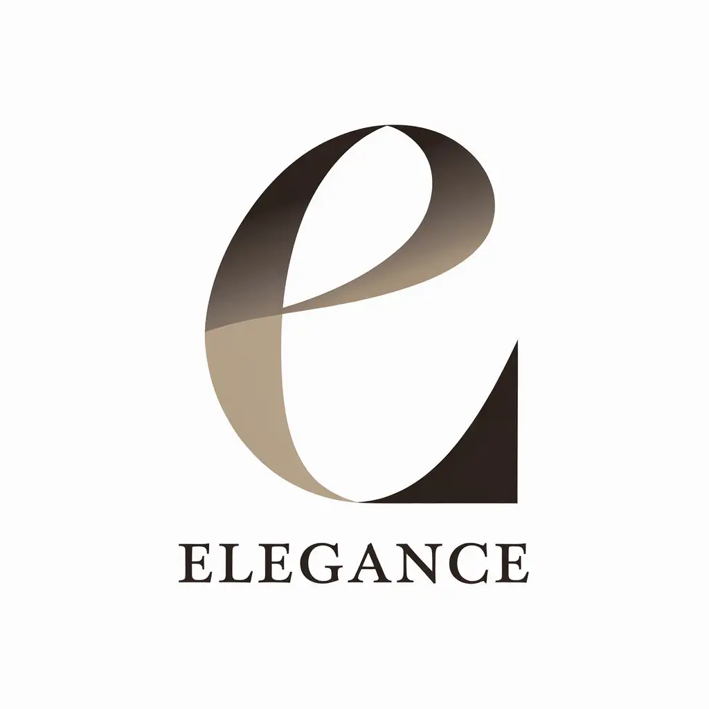 LOGO Design for Elegance Simple and Elegant Text with Moderate Style on Clear Background