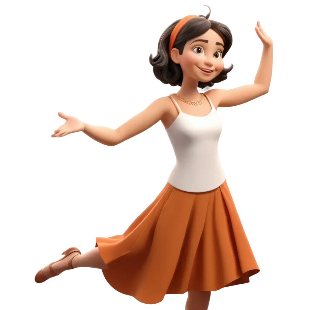 Dancing-Girl-Cartoon-PNG-HighQuality-Transparent-Image-for-Creative-Projects