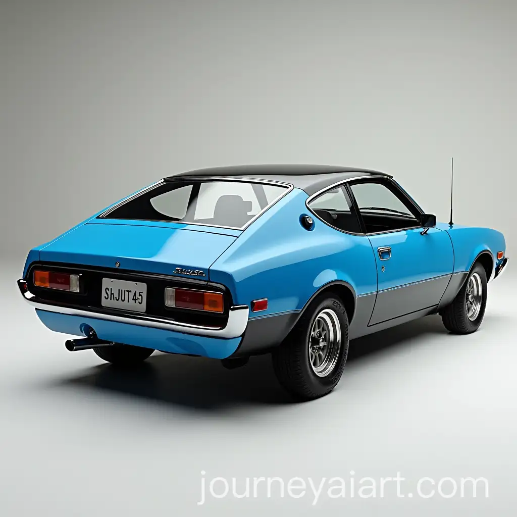 Reimagined-1974-Toyota-Celica-GT-Fastback-in-Blue-and-Black-Rear-Side-View