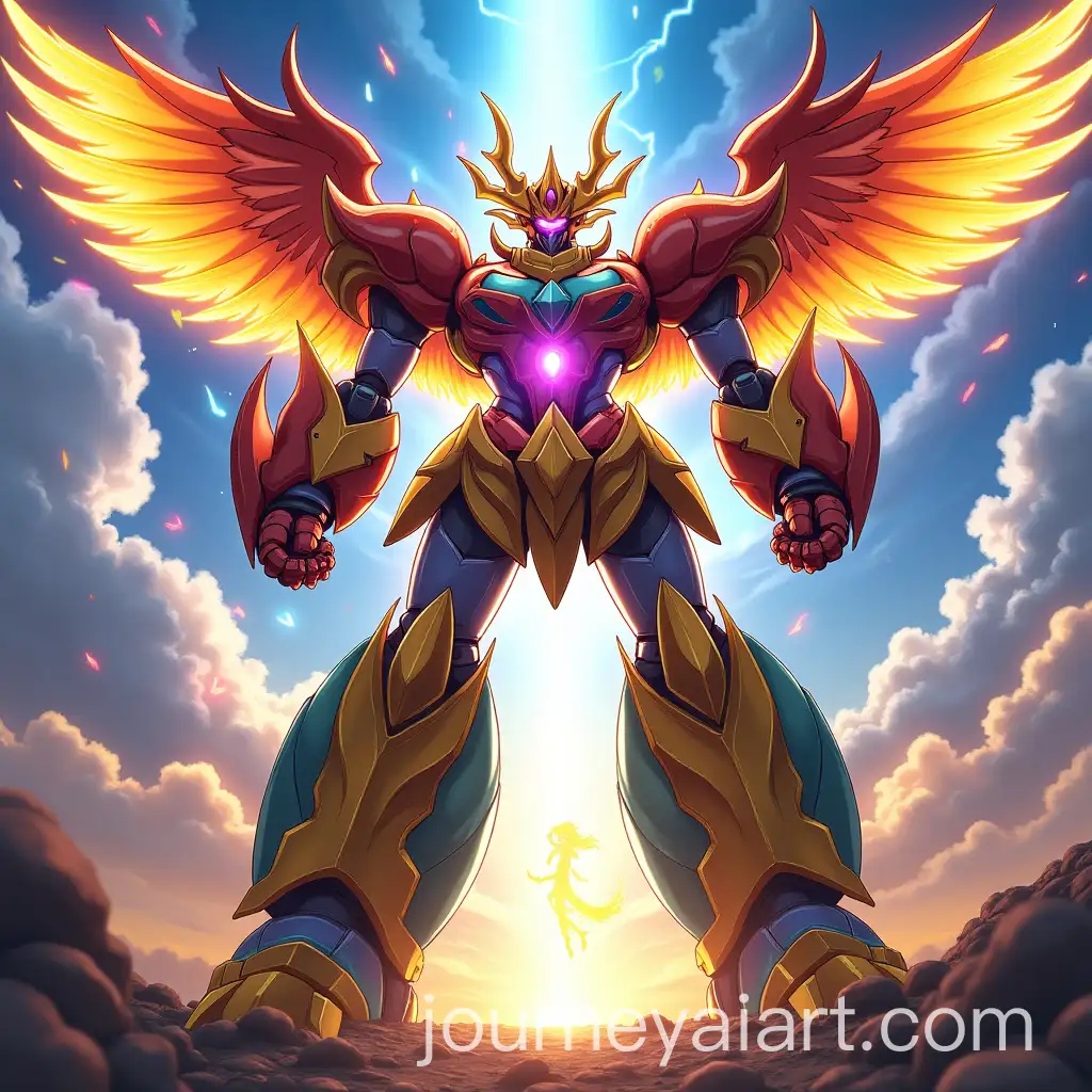 MagikingAI-Image-Prompt-Expansion-A-Powerful-Magical-Giant-Robot-Formed-from-Five-Mecha