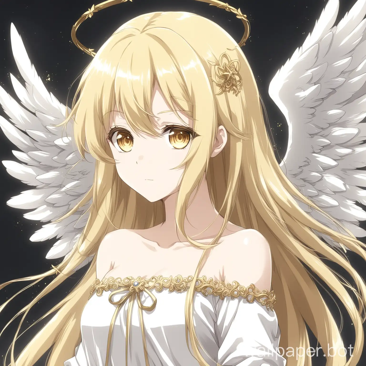 Anime angel blonde hair