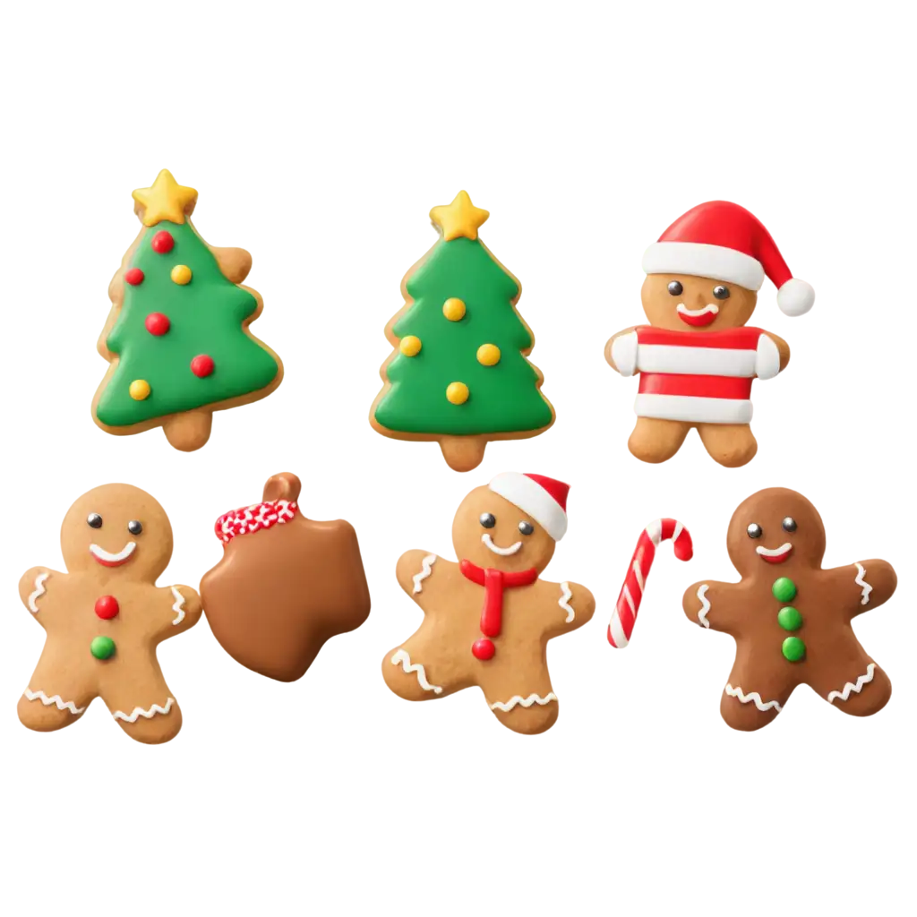 Christmas-CookieMen-in-iOS-Emoji-Style-PNG-Image-for-Festive-Designs