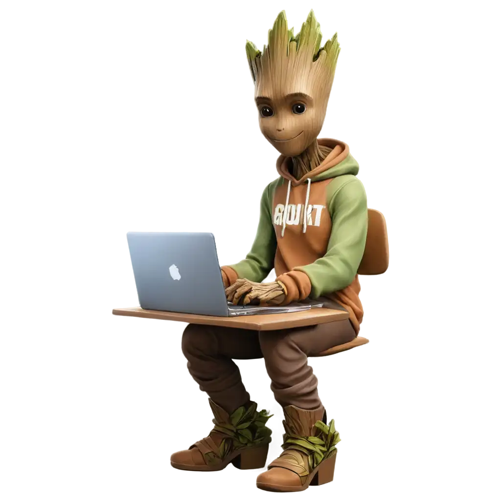 3D-PNG-Illustration-of-a-Person-in-a-GrootThemed-Hoodie-at-a-Laptop-Cozy-Earthy-Tones