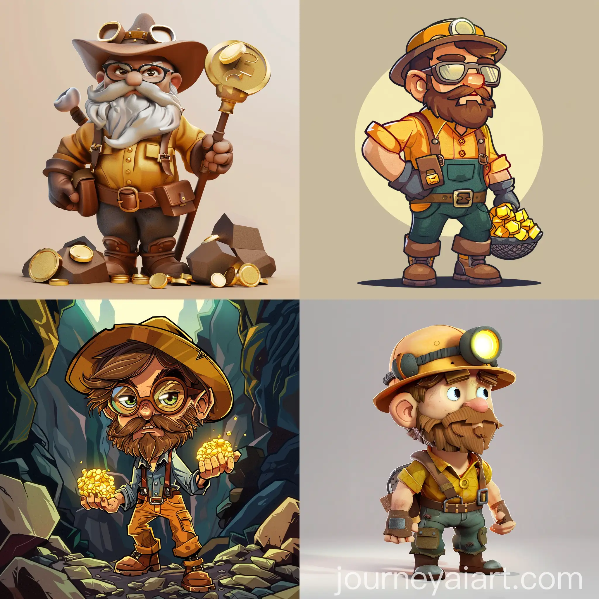 Cartoon-Gold-Miner-Character-with-Vintage-Charm