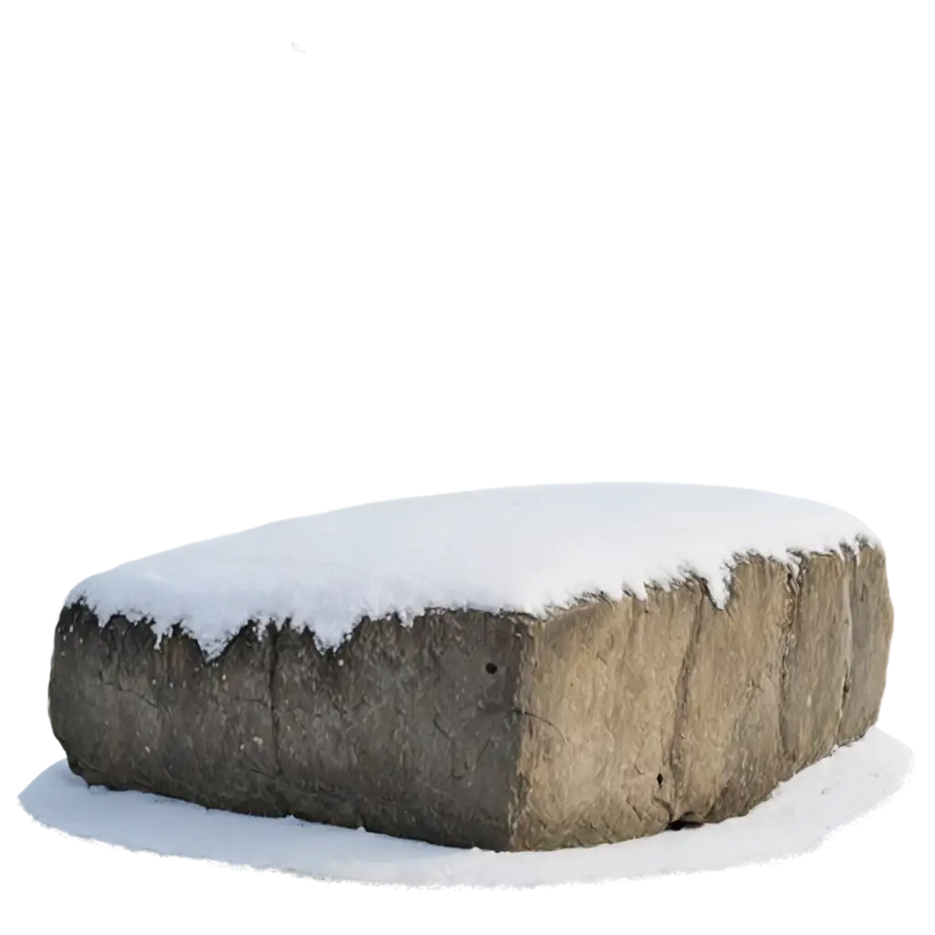 SnowCovered-Flat-Stone-PNG-Image-for-Versatile-Design-Uses