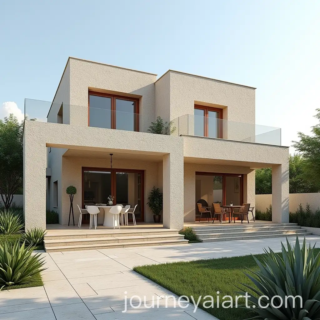 Traditional-Lebanese-House-Built-with-White-Stone-and-Scenic-Landscape