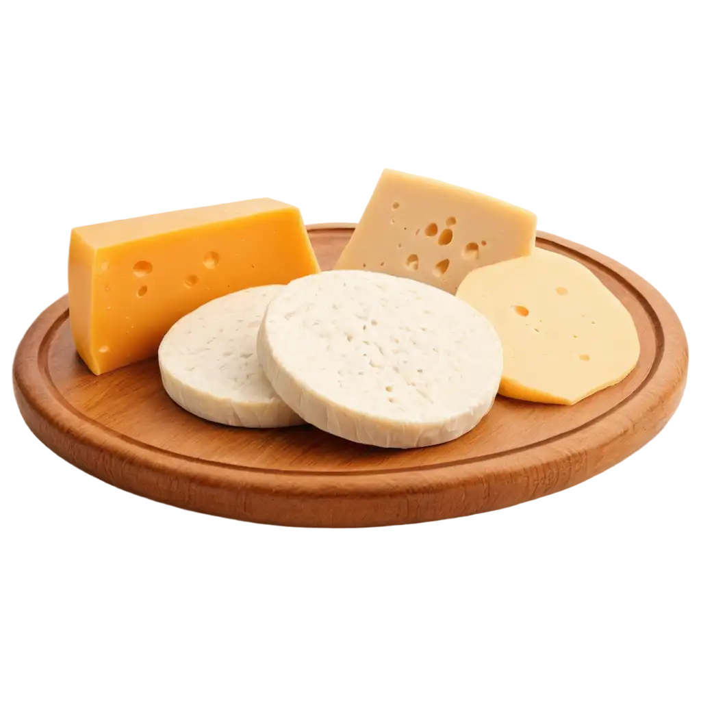 Stunning-HighQuality-Cheese-PNG-Delectable-Slices-on-Wooden-Platter