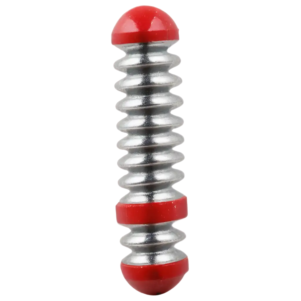 HighQuality-PNG-of-a-Silver-Metal-Screw-on-a-Red-and-Black-Striped-Background