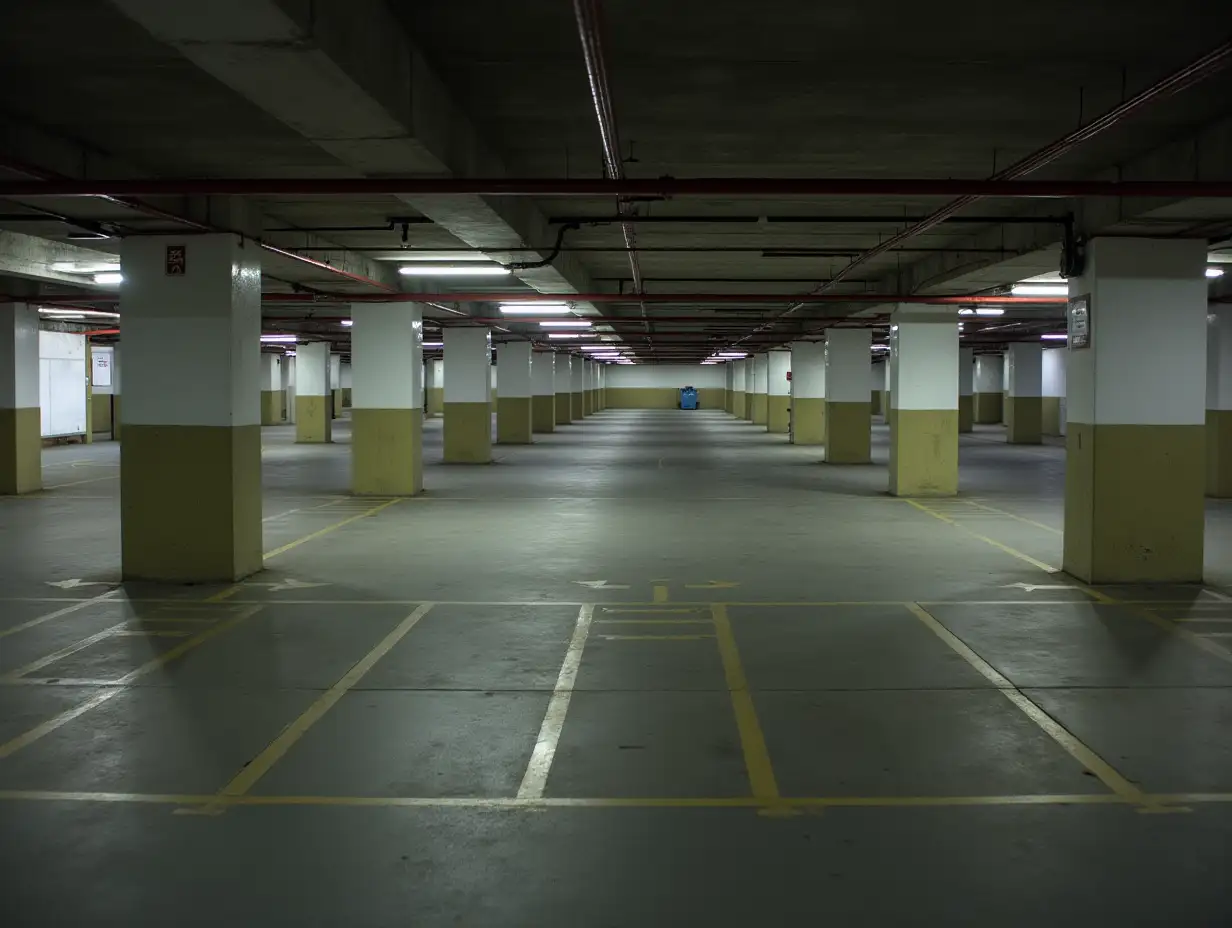 underground parking lot