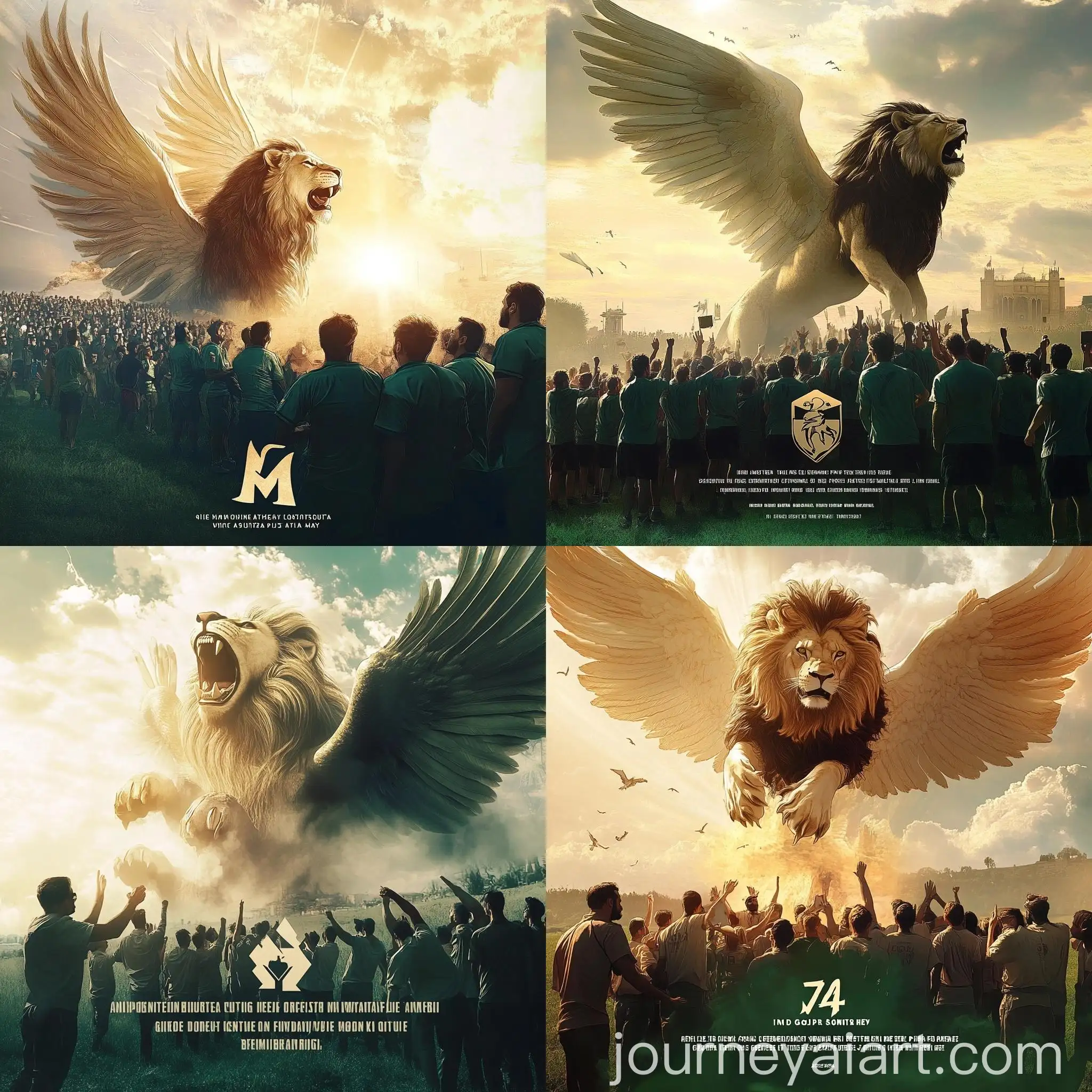 Aesthetic-Poster-Transformation-with-Winged-Lion-in-the-Sky