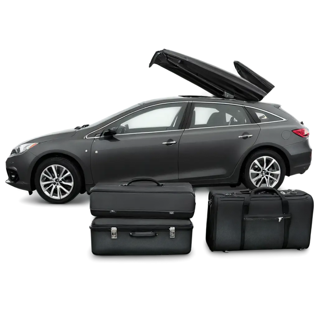 PNG-Image-of-Car-and-Luggage-Capturing-Travel-Essentials-in-High-Quality