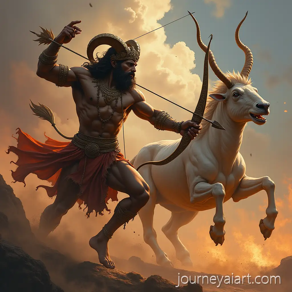 Lord-Ram-Defeating-Demon-with-Bow-and-Arrow-in-Epic-Battle