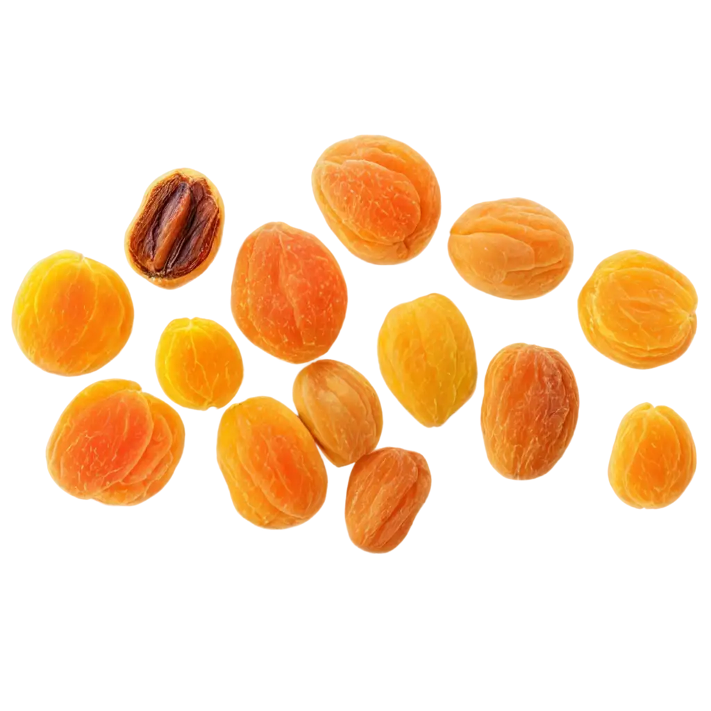 Multiple-Collection-of-Dried-Apricots-PNG-Image-for-Diverse-Uses