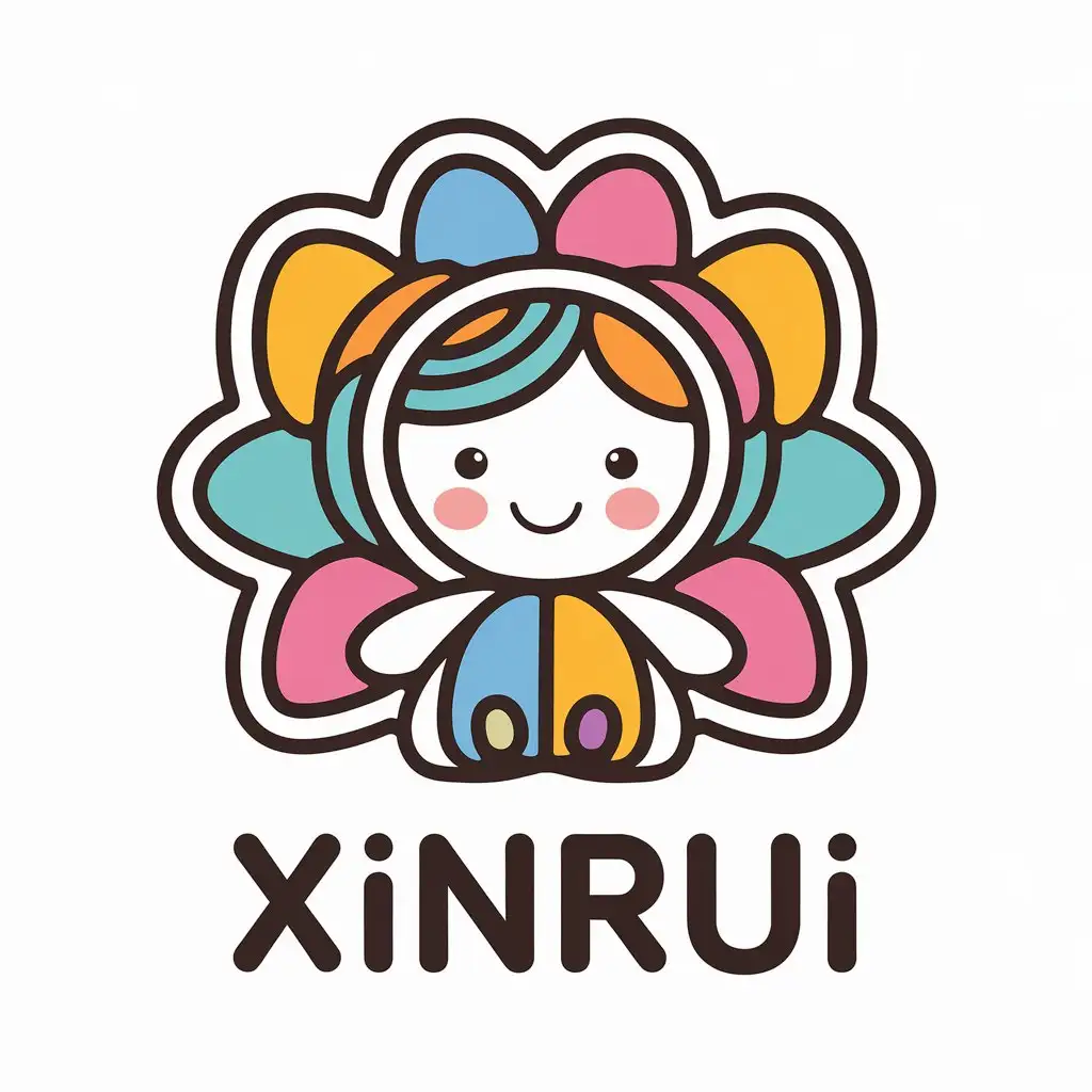 LOGO Design for Xinrui Doodle Doll Symbol for Home Family Industry with Clear Background