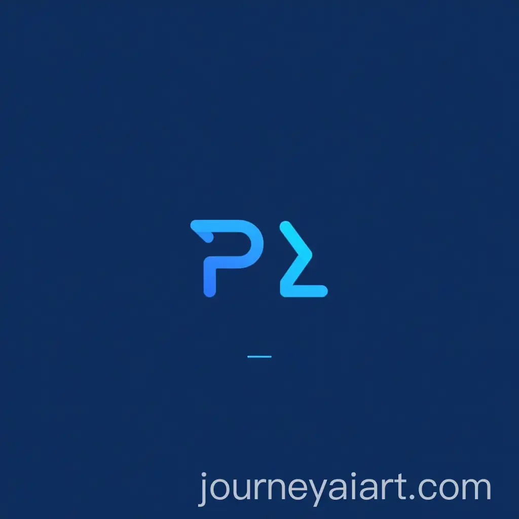 Minimal-Logo-Design-for-Website-Design-Company-Pars-Lancer-with-Coding-Symbols-on-Blue-Background
