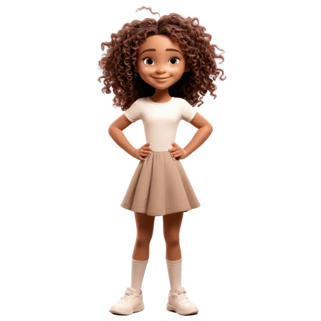 Stunning-Light-Brown-CurlyHaired-Cartoon-Girl-PNG-Image