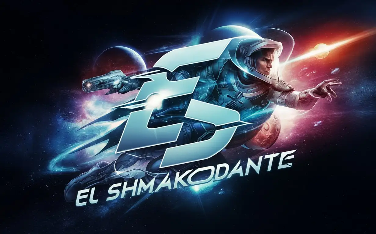 Space-Ranger-Logo-El-Shmakodante-with-Weapon-Elements