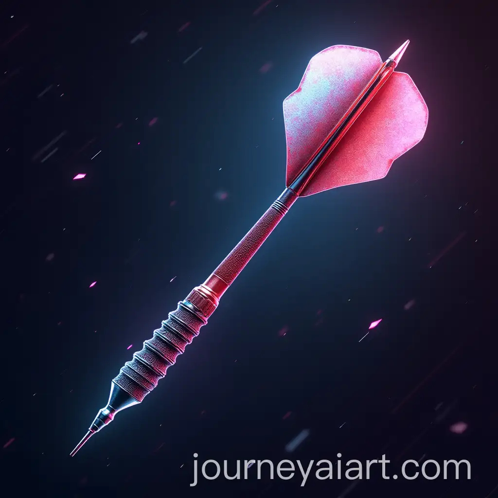 Futuristic-3D-Dart-with-Complex-Barrel-Design-on-Cool-Background