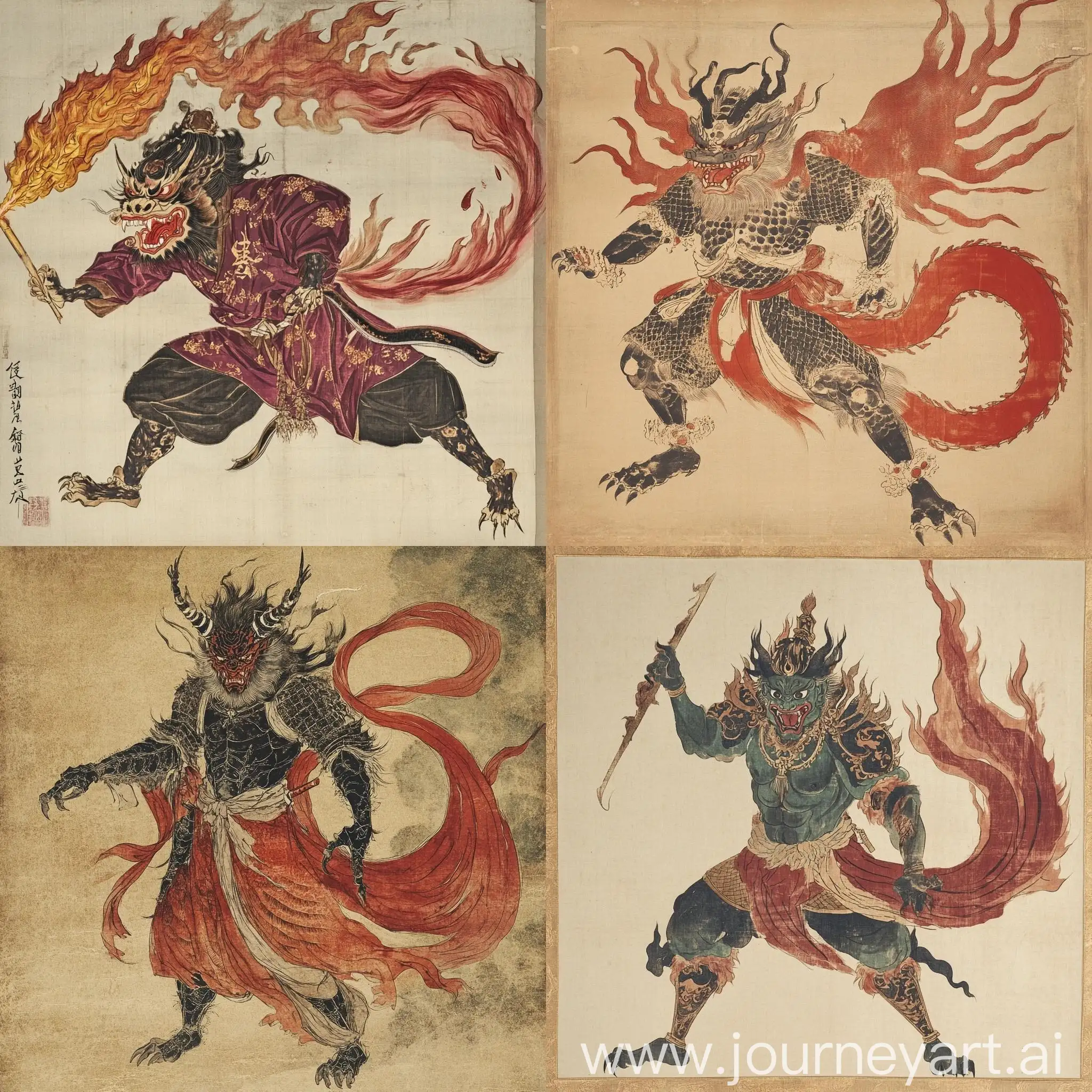 JapaneseChinese-Ice-Fire-and-Shadow-Demon-in-Classical-Costume