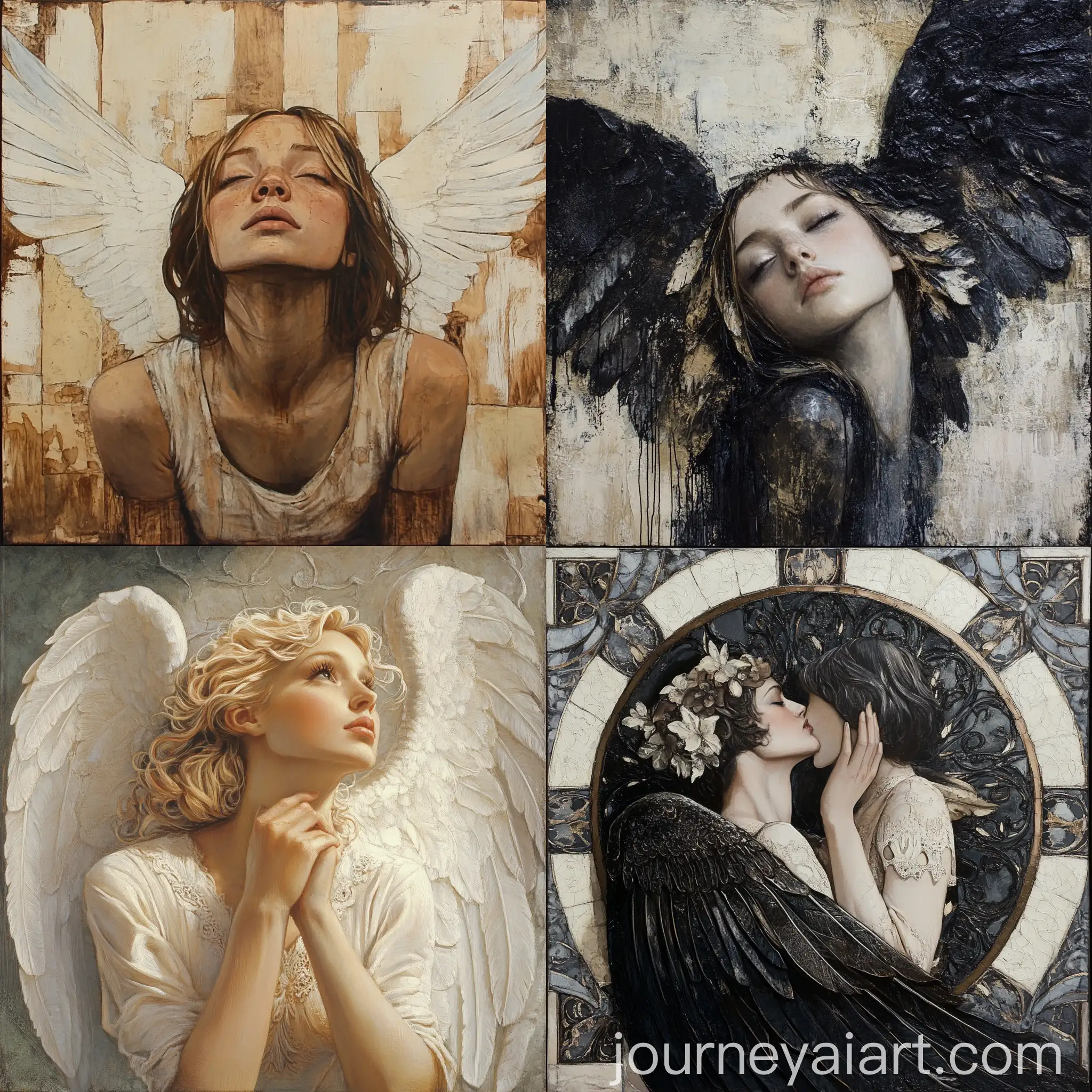 Ethereal-Angel-Sculpture-in-Glistening-Marble