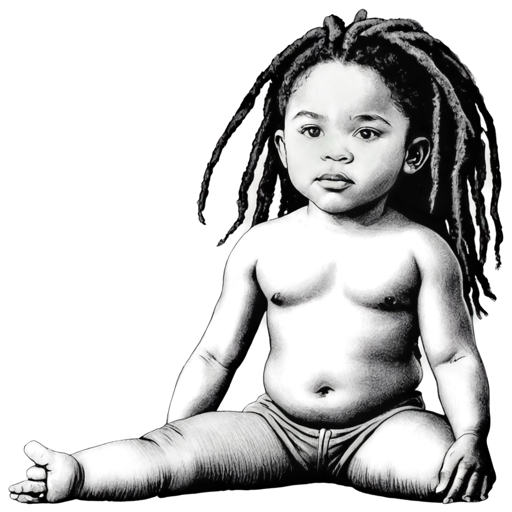 PNG-Image-of-a-Drawing-Black-Rasta-Child-Illustration