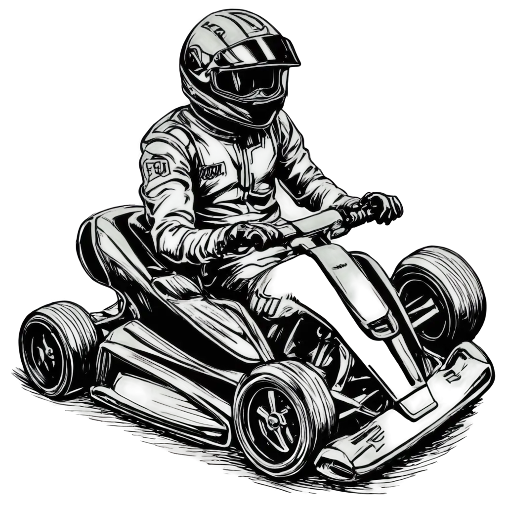 HighQuality-PNG-of-a-Black-Racing-Kart-Perfect-for-Digital-Design