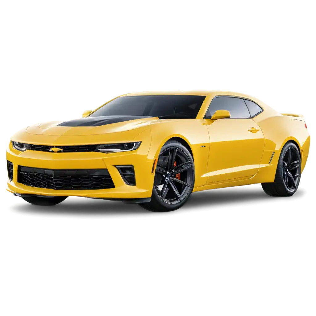 Yellow-Camaro-PNG-HighQuality-Image-of-a-Classic-Car