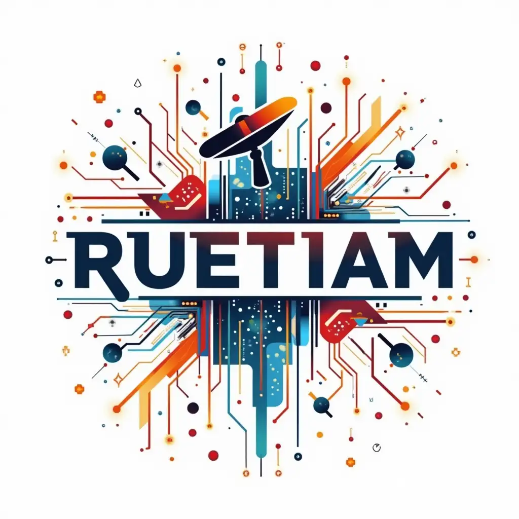 Colorful-Geometric-Vector-Design-Featuring-RUETIAN-with-Engineering-Themes
