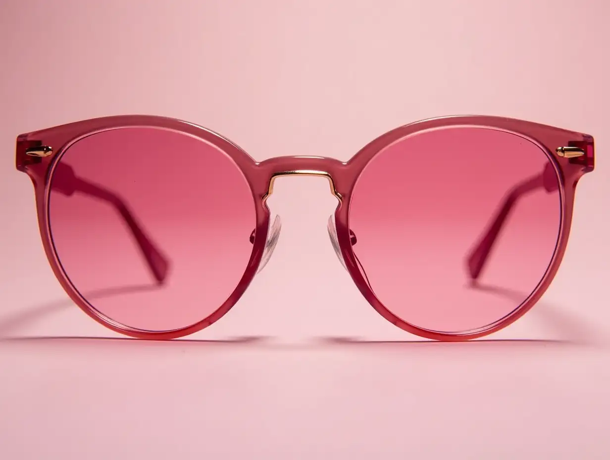 pink tinted glasses