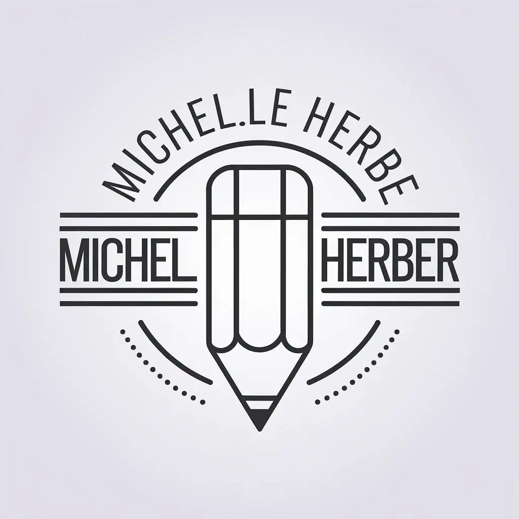 LOGO-Design-For-Michelle-Herber-Minimalistic-Pencil-Vector-Logo-for-Illustrator-Industry