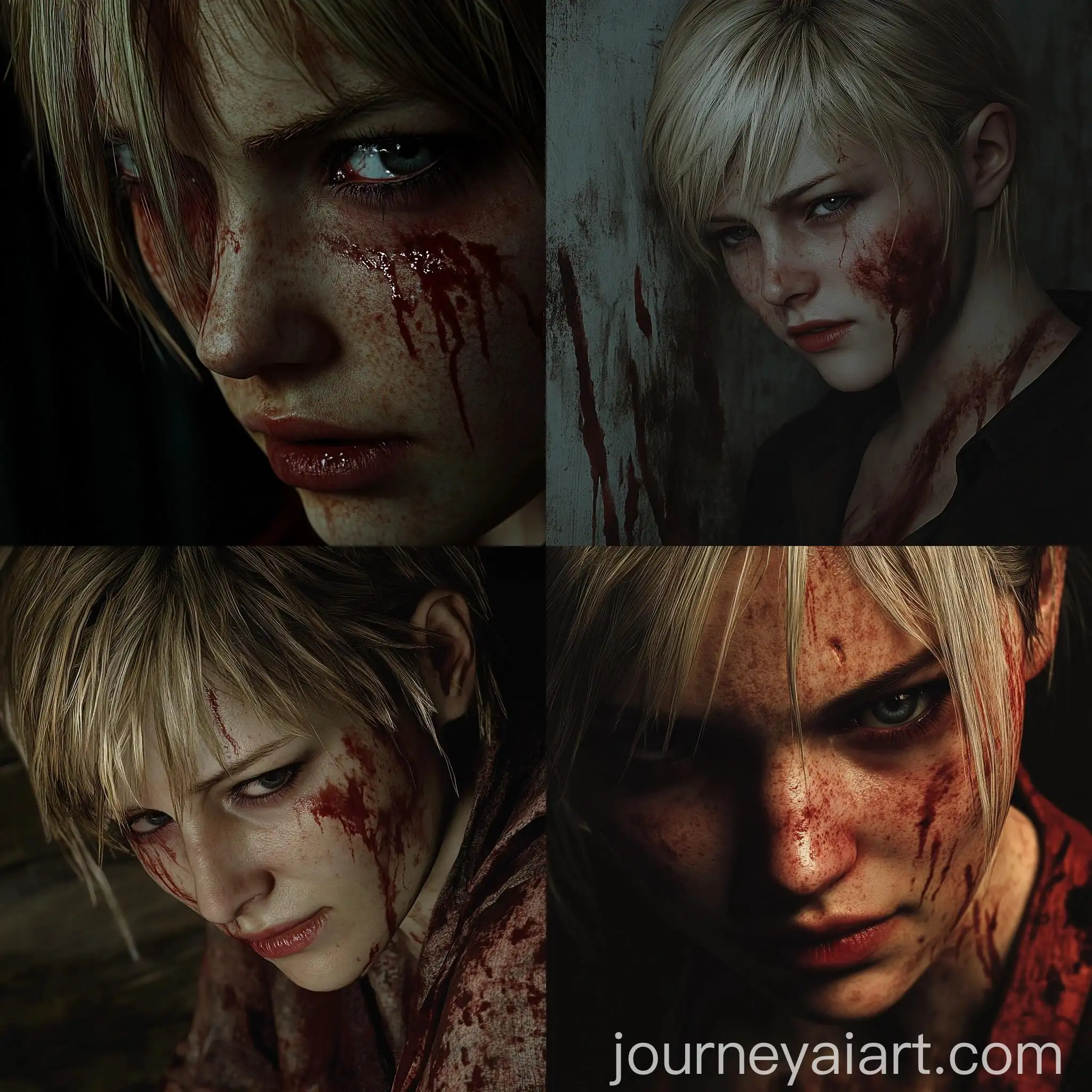 Heather-Mason-Silent-Hill-Portrait-with-Blood-Streaks