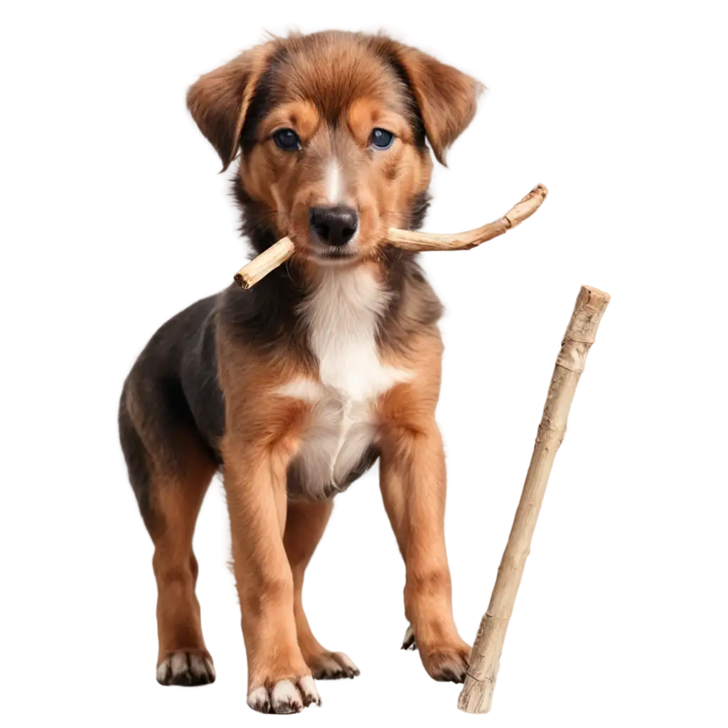 Realistic-Dog-Holding-Stick-in-Mouth-PNG-Image-HighQuality-Photo-for-Creative-Projects