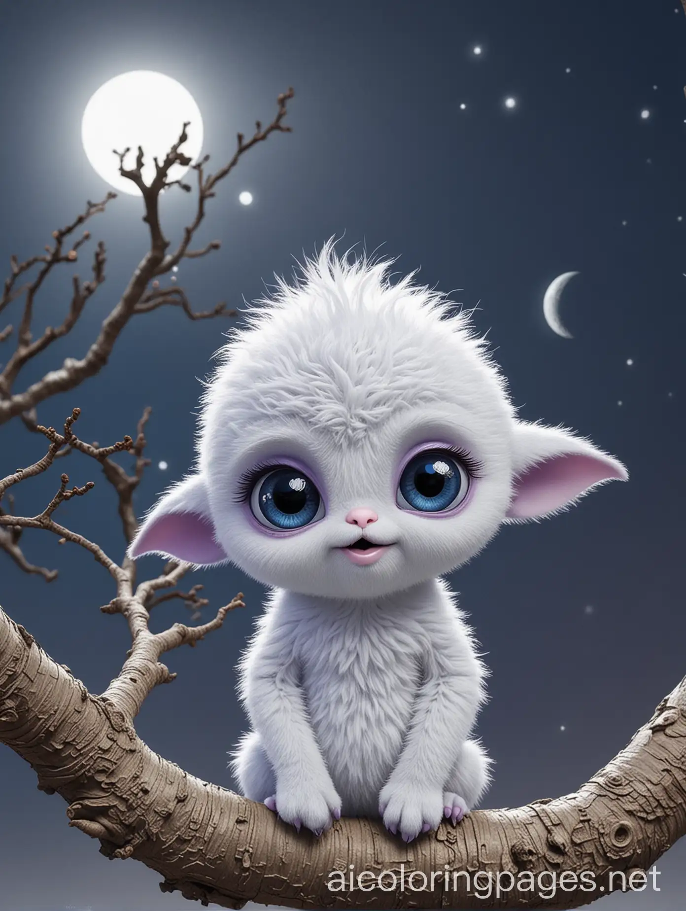 Cute-Blue-Alien-with-Big-Eyes-Holding-Furby-Pet-on-Moonlit-Night