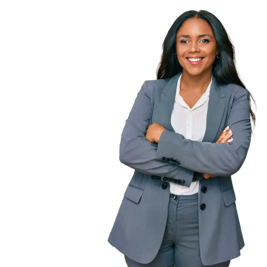 PNG-Image-of-Happy-African-American-Female-Entrepreneur-Celebrating-Business-Success